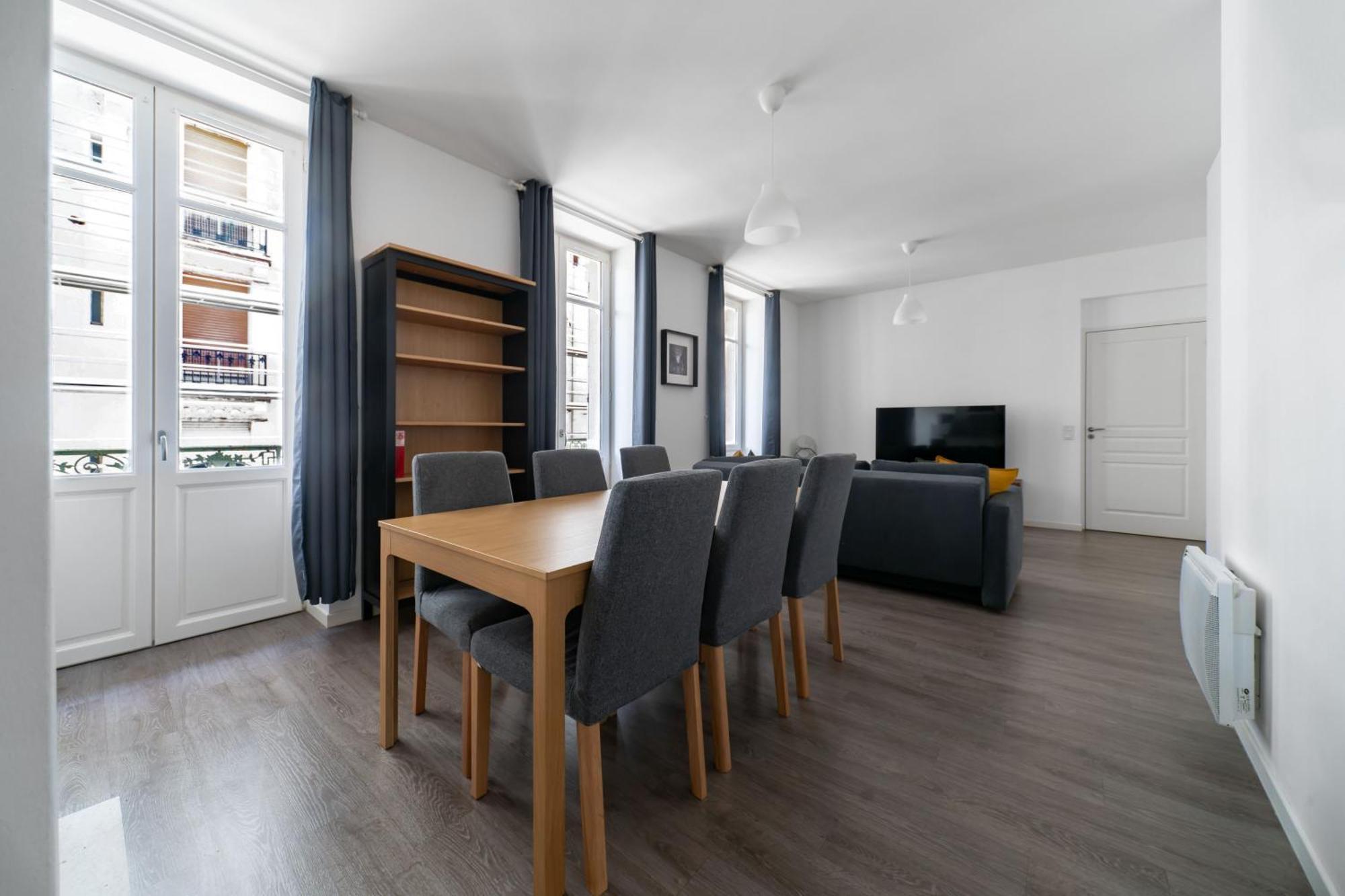 Le Brit - Grand Appartement Design, 3 Chambres, Centre Ville Vichy Bagian luar foto